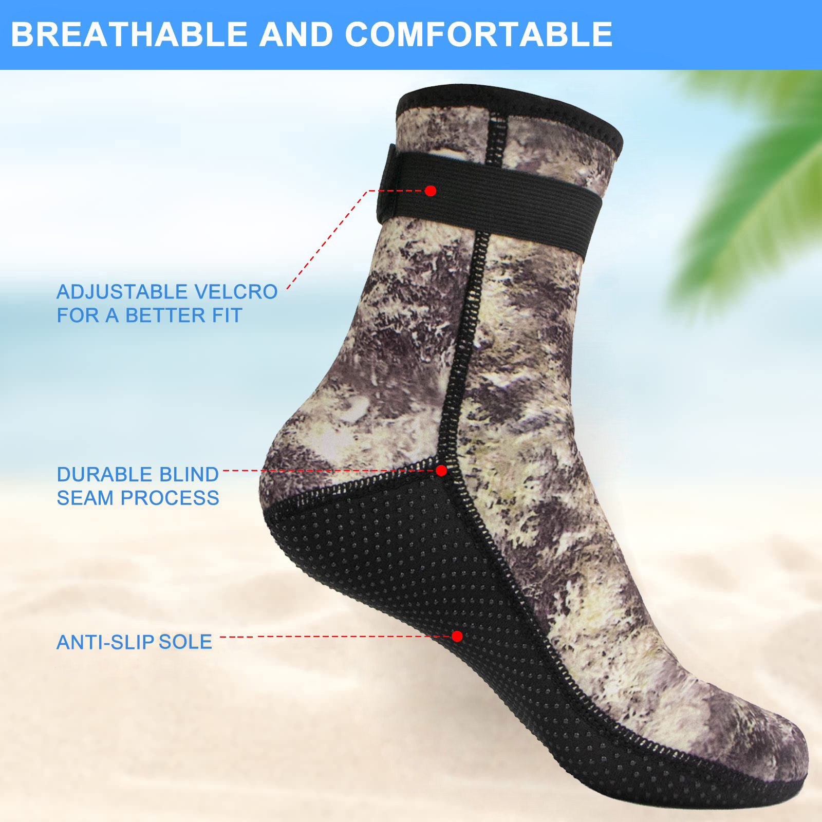 3mm Neoprene Water Socks Divin - đánh giá và giá Wetsuit 3Mm Neoprene