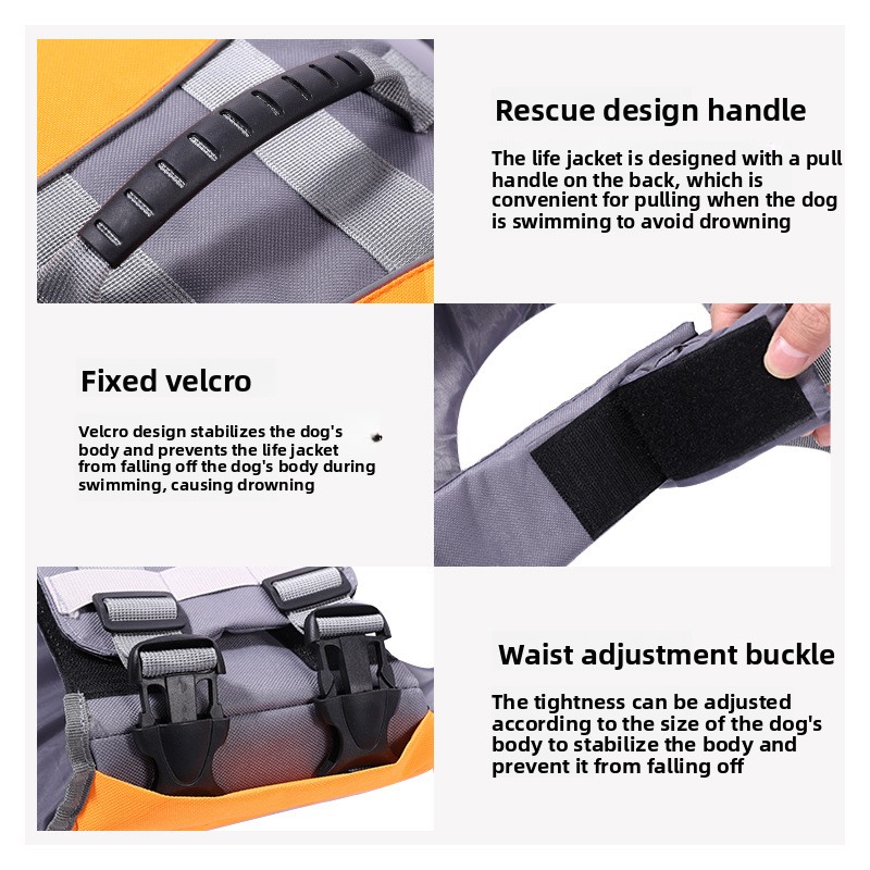 Pet Life Vest Dog Life Jacket  - đánh giá và giá Life Jacket Buoyancy